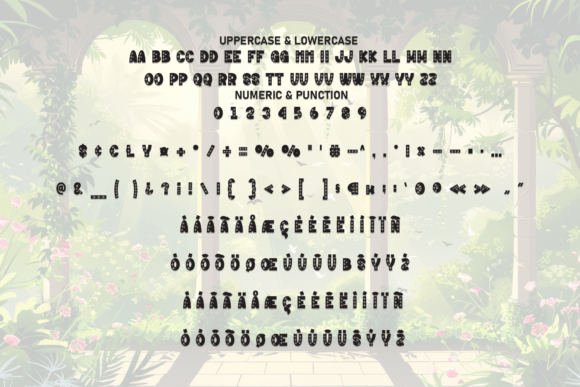 Kingdom Garden Font PNG with transparent background - Preview 6