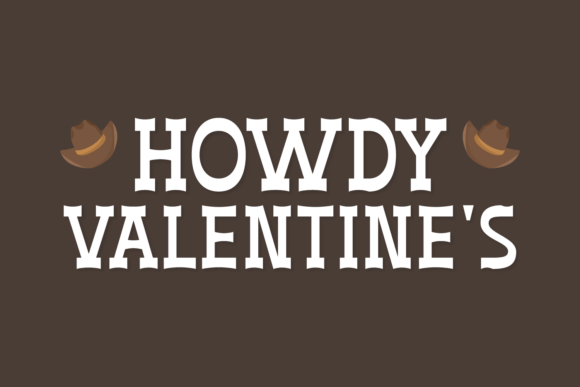 Loved Cowboy Font PNG with transparent background - Preview 2