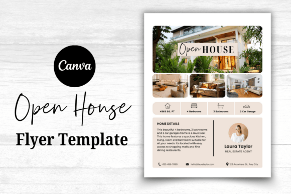 Open House Flyer Real Estate Template