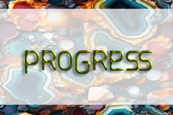 Progress Font font preview - 1