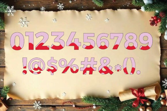 Romantic Valentine's Font PNG with transparent background - Preview 3