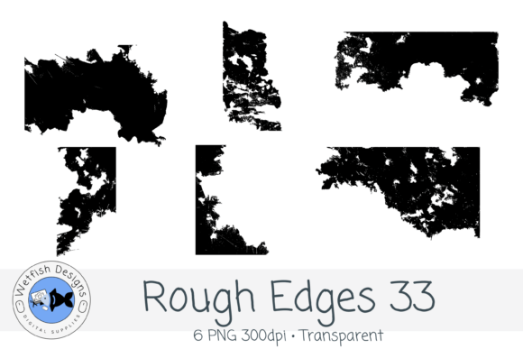 Rough Edges 33 Grafik Texturen Von Wetfish Designs