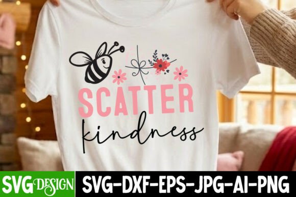 Scatter Kindness SVG Design Grafica Design di T-shirt Di ranacreative51