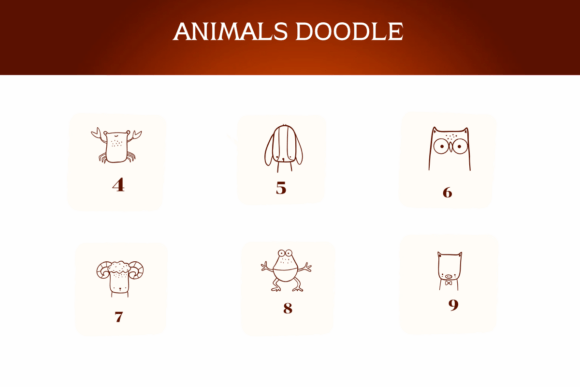 Animals Doodle Font - Preview 2