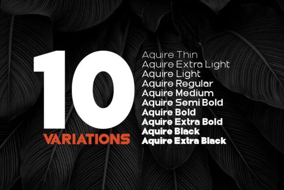 Aquire Font - Preview 6