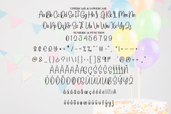 Birthday Rainbow Font - Preview 6