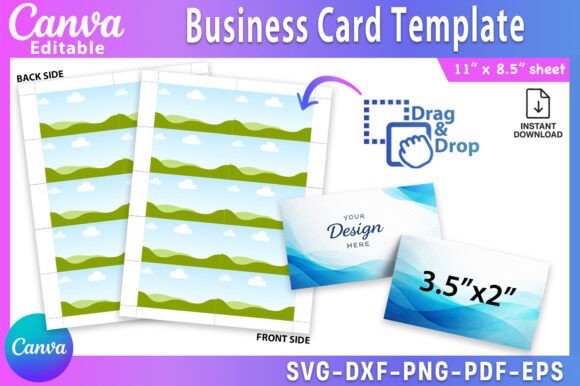 Business Card Canva Template