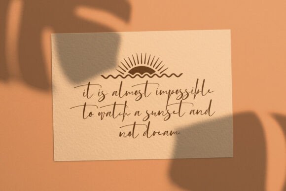 Catching Sunset Font - Preview 3