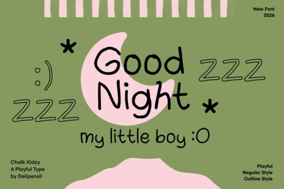 Chalk Kidzy Font - Preview 1