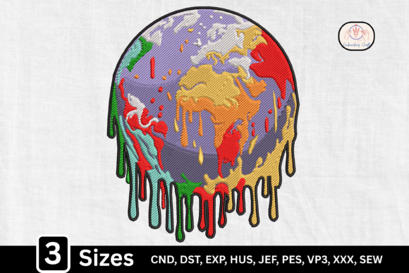 Climate Change Dripping Earth Globe