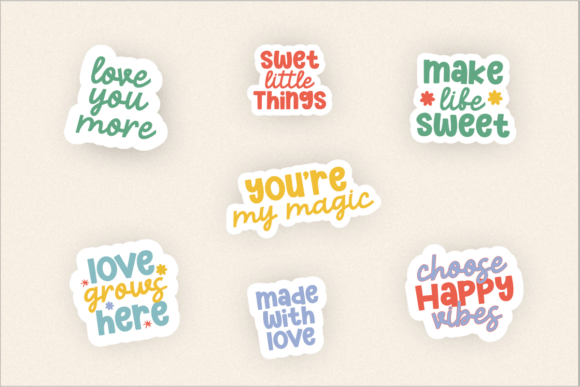 Dreams Honey Duo Font PNG with transparent background - Preview 6