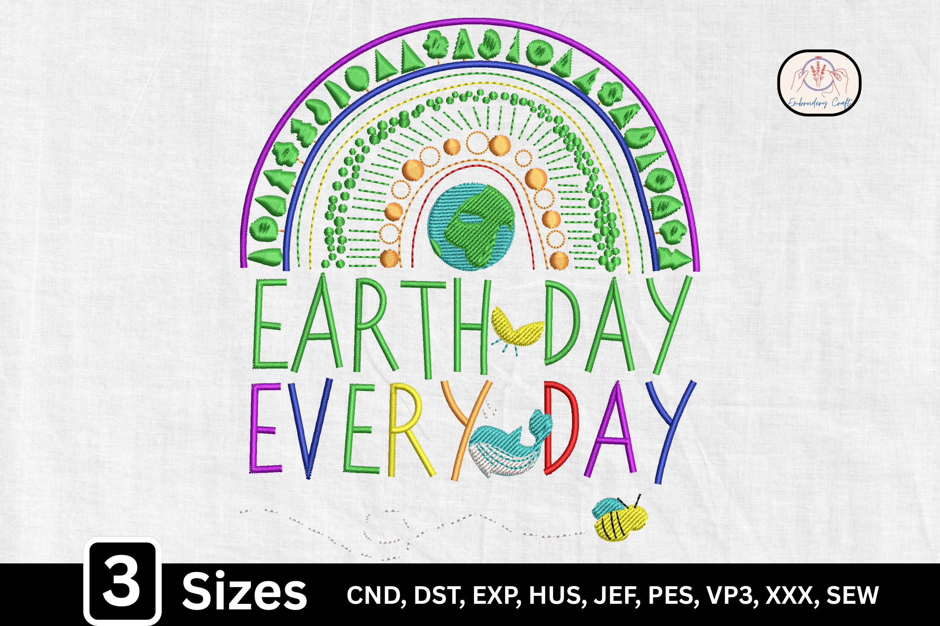 Earth Day Every Day Rainbow