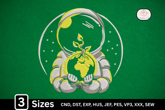 Eco Astronaut Holding Earth