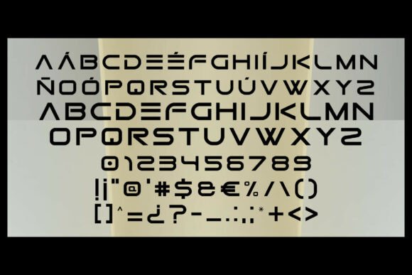 GTEK Nova Font - Preview 1