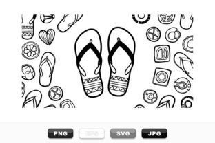 Hand Drawn Flip Flop Clipart