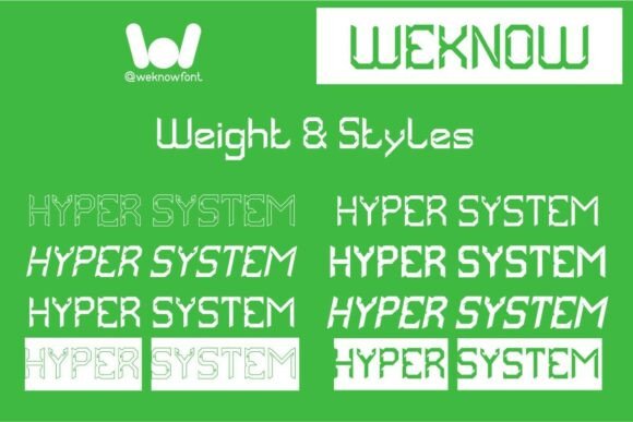 Hyper System Font PNG with transparent background - Preview 6