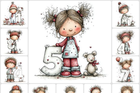 Kids Birthday Numbers Clipart 40 JPG