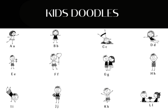 Kids Doodles Font - Preview 1