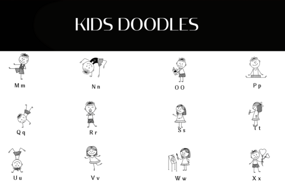Kids Doodles Font - Preview 2