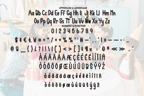 Kind Party Font PNG with transparent background - Preview 6