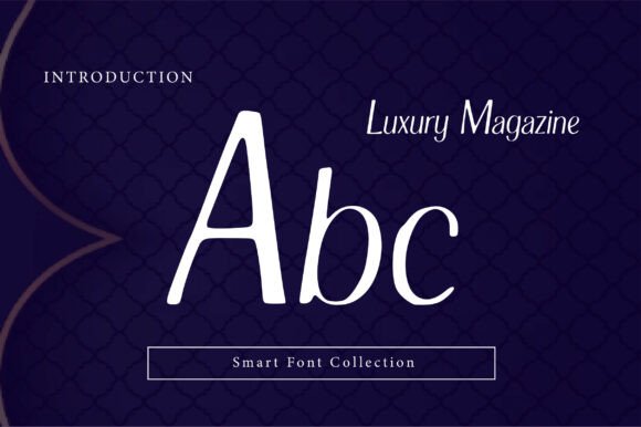 Luxury Magazine Font PNG with transparent background - Preview 1