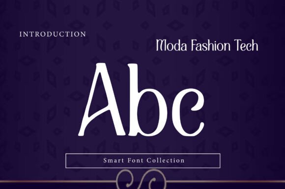 Moda Fashion Tech Font PNG with transparent background - Preview 1