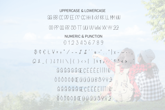 Nature Holiday Font PNG with transparent background - Preview 6