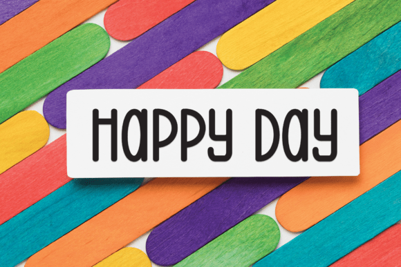 Neon Color Font PNG with transparent background - Preview 2