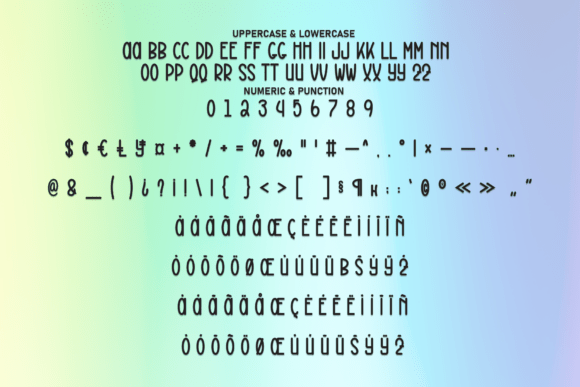 Neon Color Font PNG with transparent background - Preview 6
