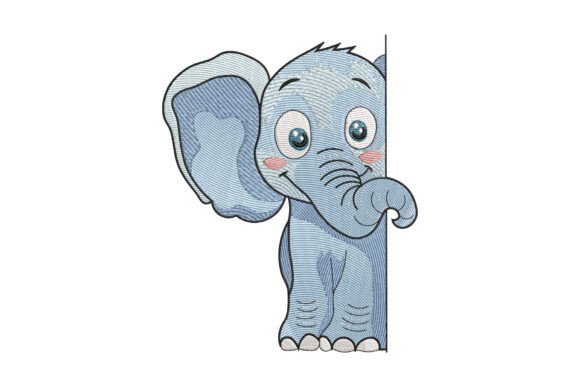 Peeking Baby Elephant