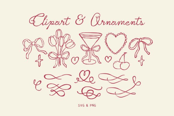 Romance Sunday Font PNG with transparent background - Preview 1