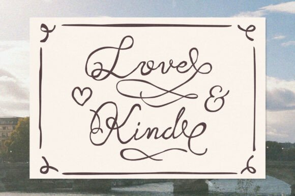 Romance Sunday Font PNG with transparent background - Preview 4