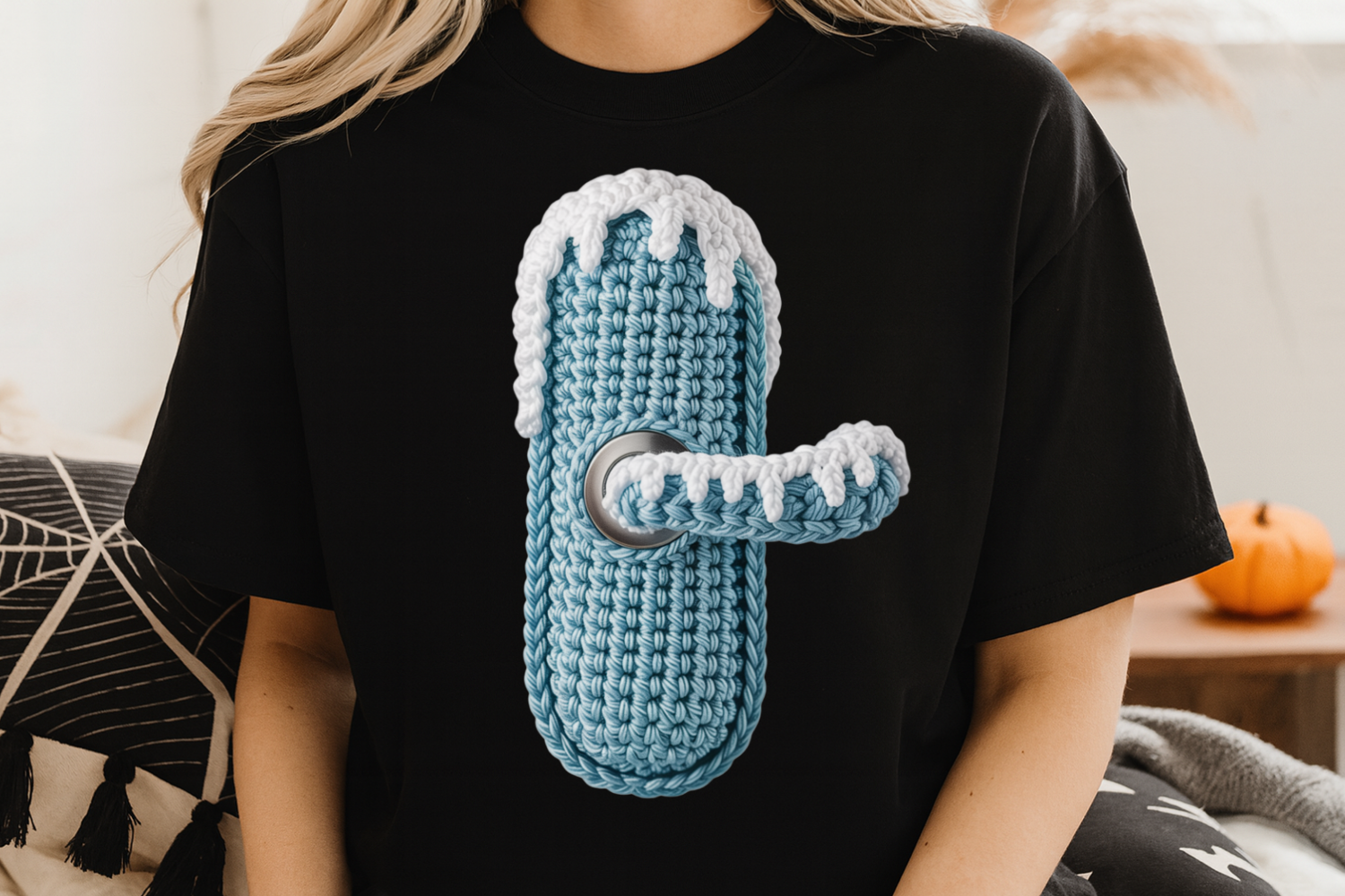 Crochet Door Handle Cover PNG