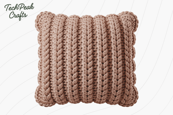 Crochet Pillow PNG Yarn Sublimation