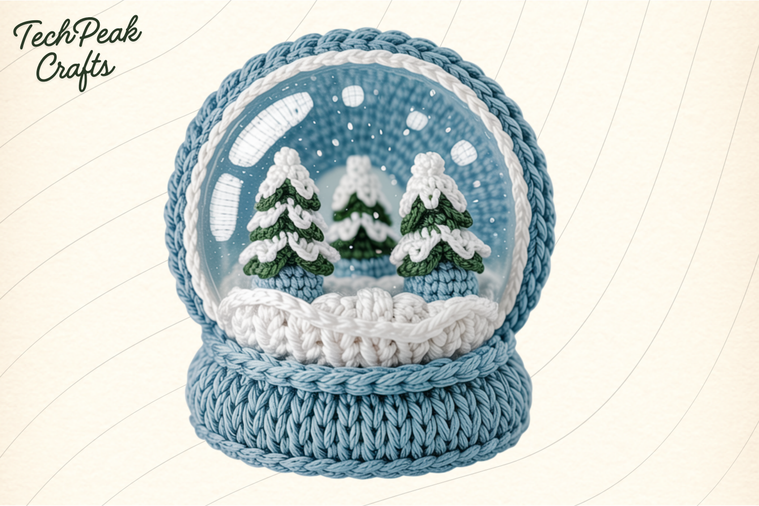 Crochet Snow Globe PNG