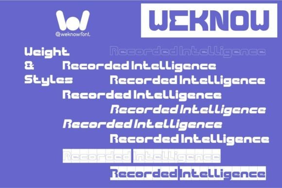 Recorded Intelligence Font PNG with transparent background - Preview 6