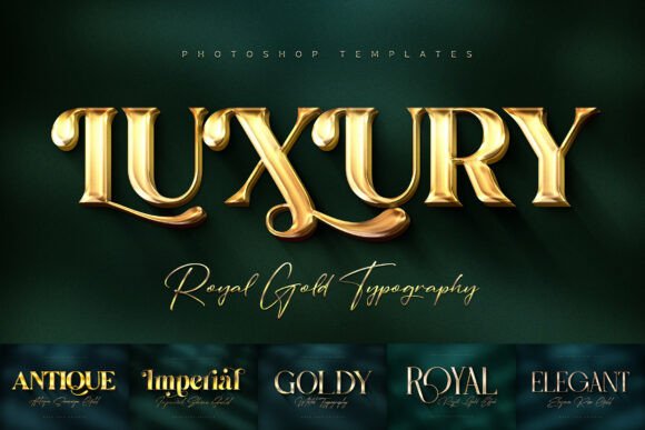 Royal Gold Lettering Text Effects Graphic Layer Styles By Sko4