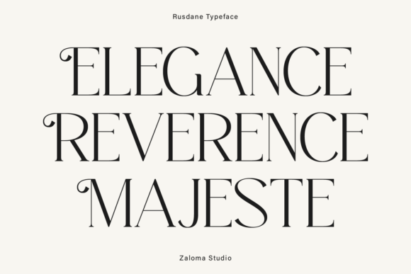 Rusdane Font PNG with transparent background - Preview 1
