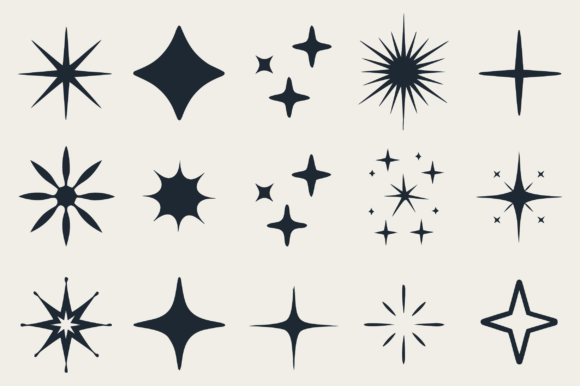 Sparkle Star Svg, Sparkling Stars Svg Graphic Crafts By Creative Art