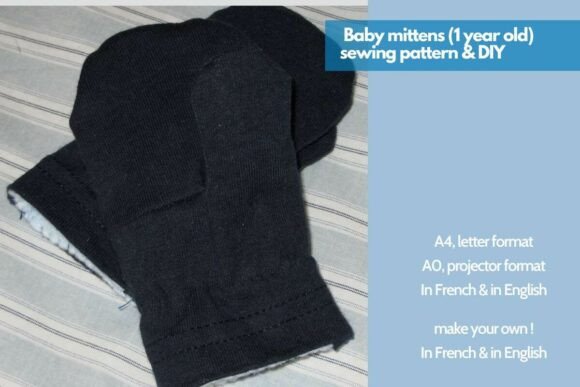 Baby Mittens Sewing DIY & Pattern