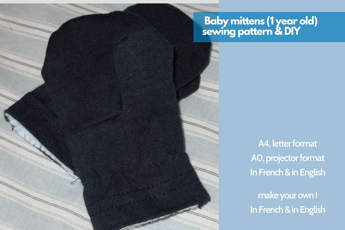 Baby Mittens Sewing DIY & Pattern