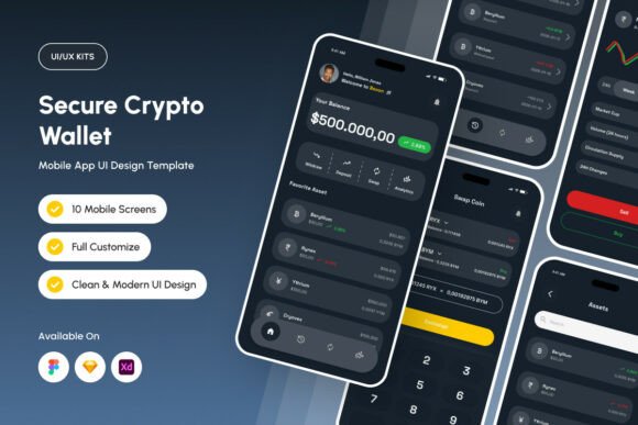 Bexon - Secure Crypto Wallet Mobile UI