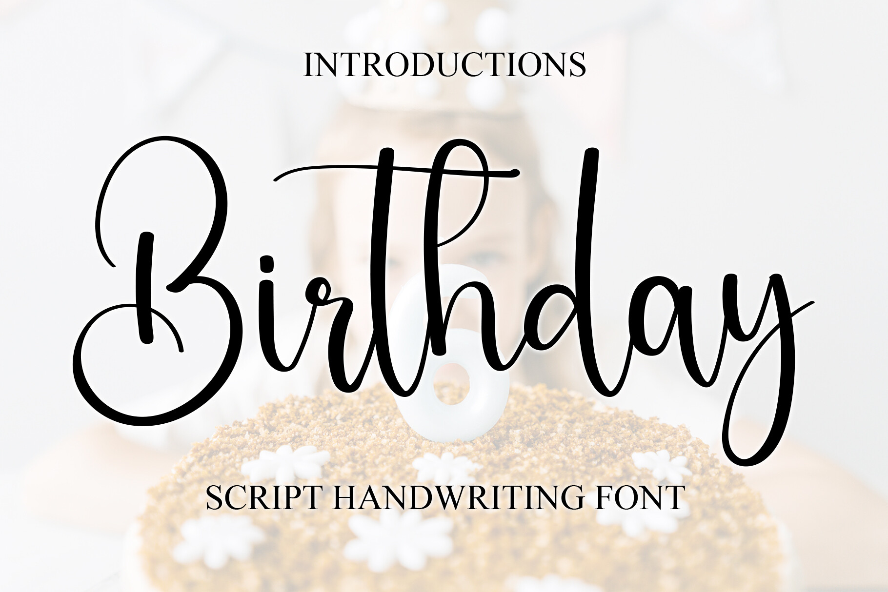 Birthday by 21Design preview, script birthday font for greeting cards