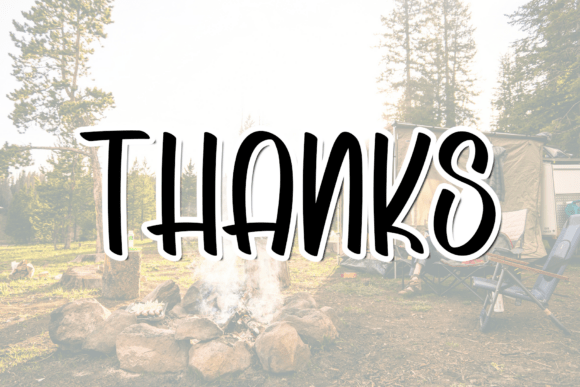 Camping Font - Preview 5