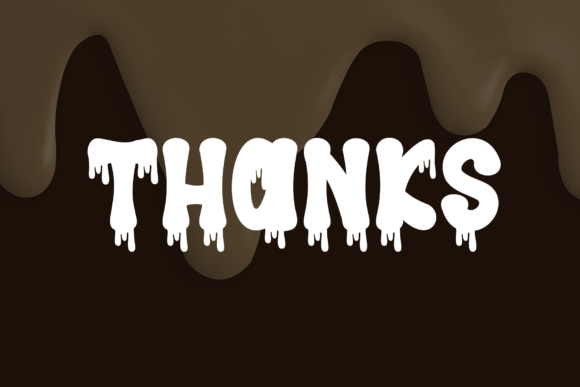Choco Melting Font - Preview 6