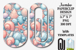 Coastal Seashell Beach Jumbo Paperclip
