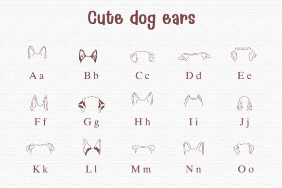 Cute Dog Ears Font - Preview 2