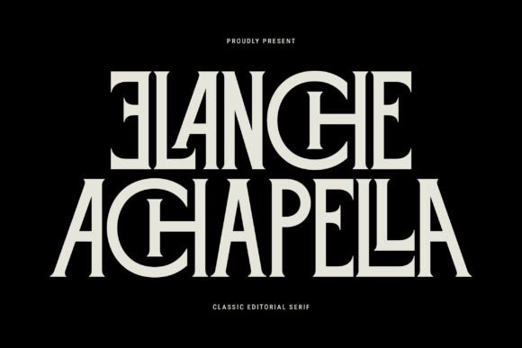 Elanche Achapella Font - Preview 1