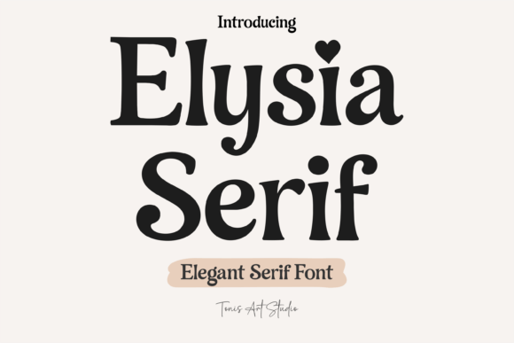 Elysia Serif editorial font