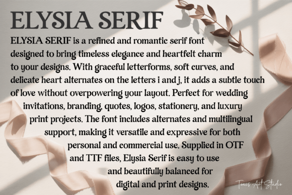 Elysia Serif Font - Preview 1